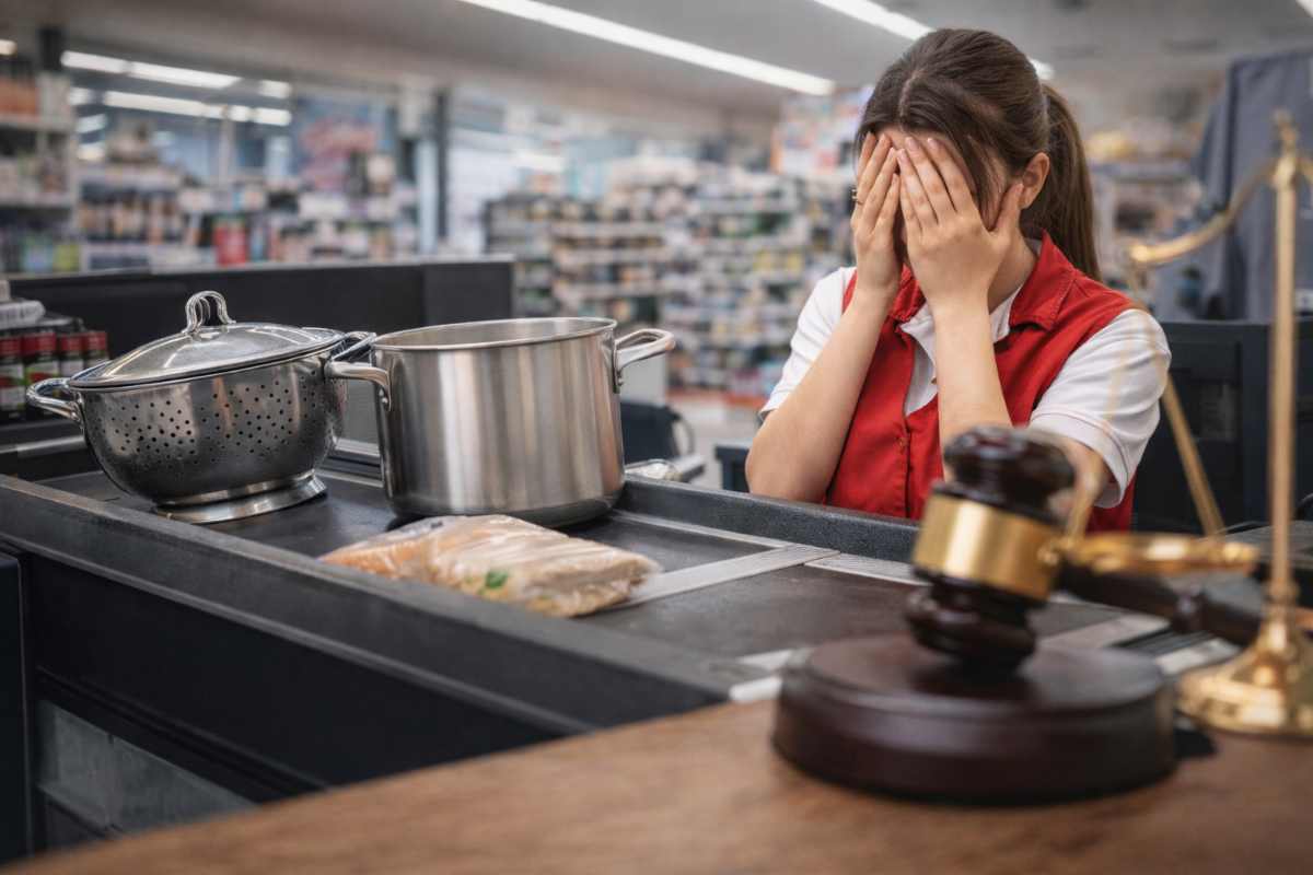 Scolapasta e pentola non battuti: cassiera licenziata, la decisione del giudice