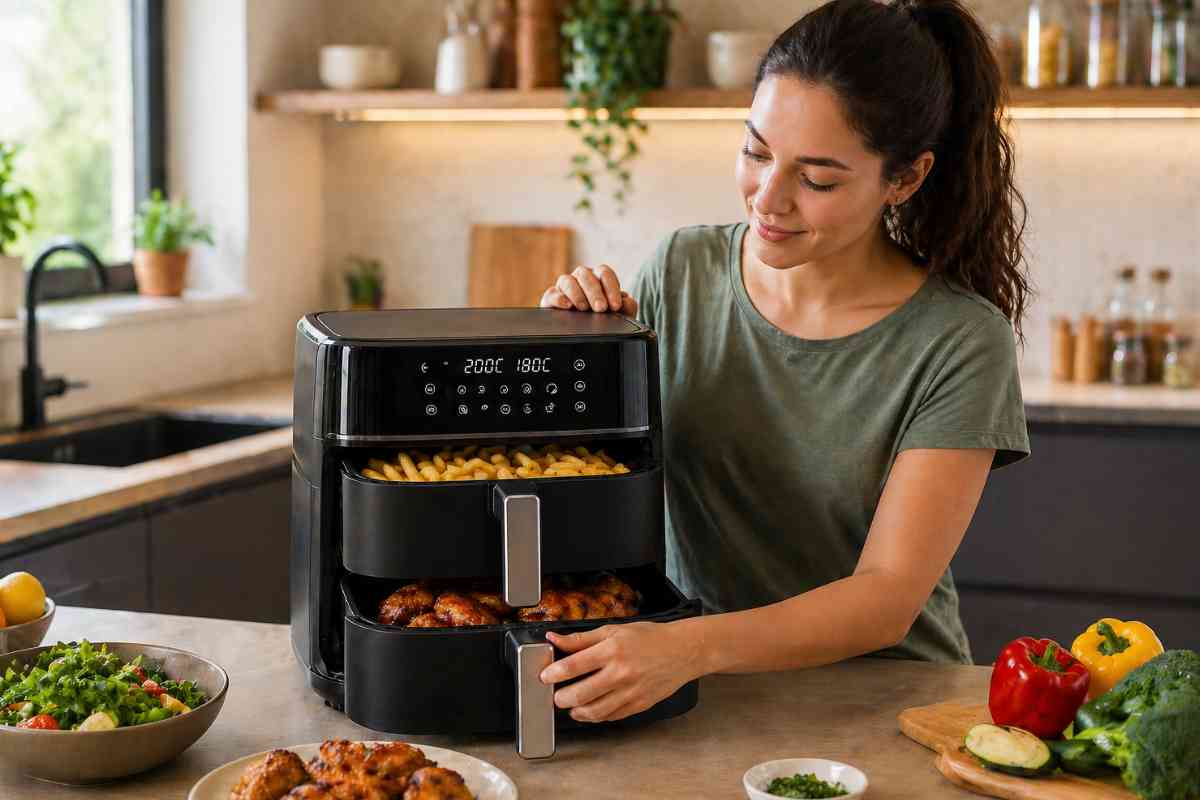 friggitrice ad aria doppia donna