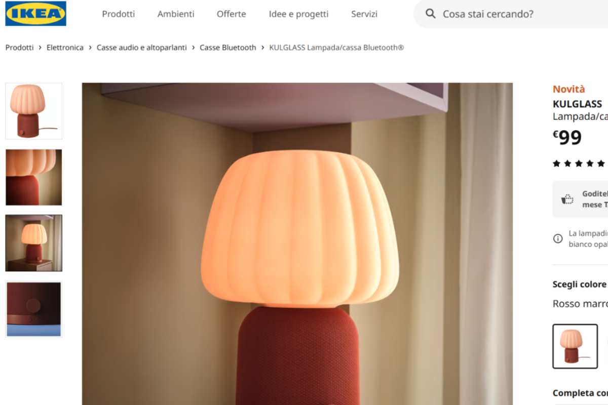 lampada cassa ikea a 99 euro
