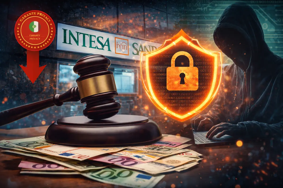 Intesa Sanpaolo, maxi multa da 31,8 milioni: accessi illeciti ai dati e gestione del data breach sotto accusa