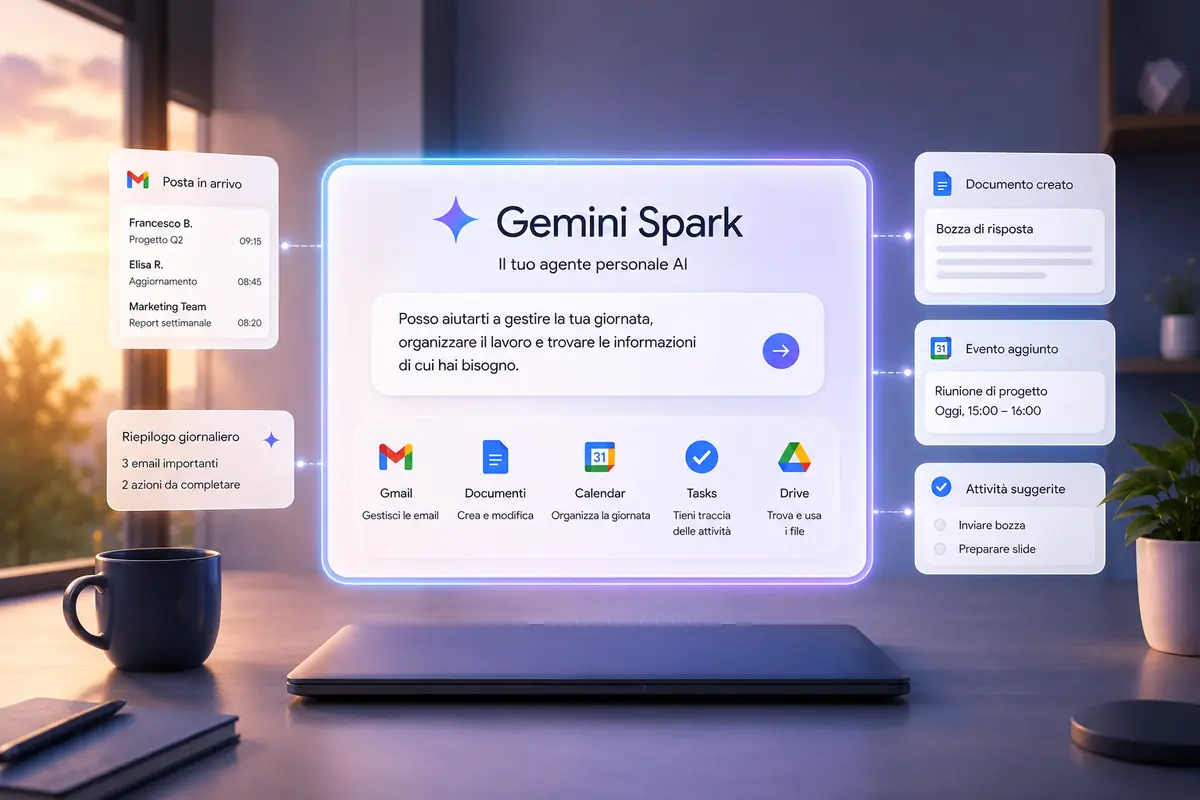 Spazio di lavoro Gemini Spark AI