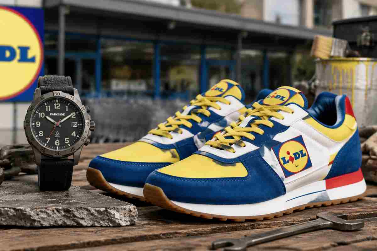 Orologio Parkside Lidl a confronto con le sneaker Lidl