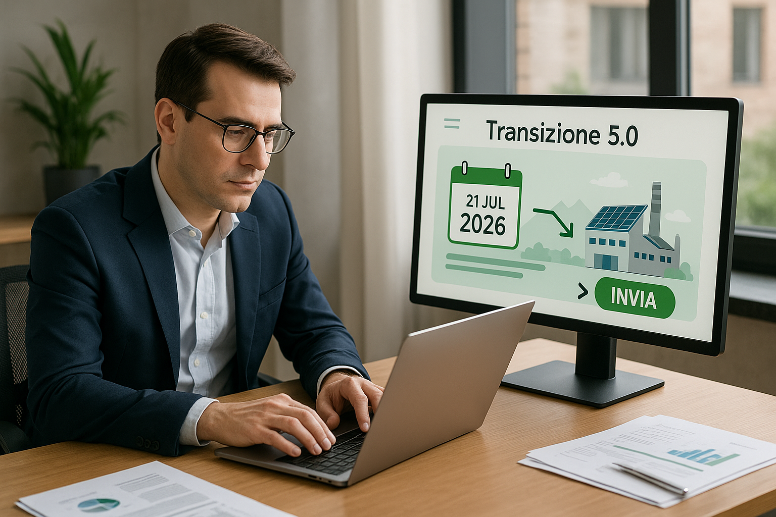 Transizione 5.0, dal 21 luglio aperte le comunicazioni GSE: scadenze e acconto del 20%