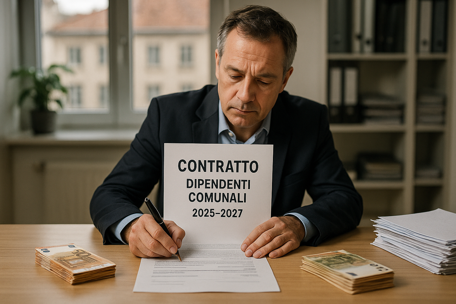 Contratto dipendenti comunali 2025-2027: aumenti da 152 euro e arretrati fino a 1.170 euro