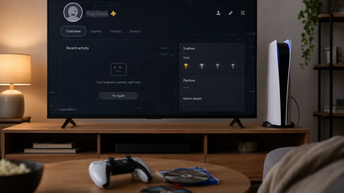 Attività recenti bloccate sul profilo PS5