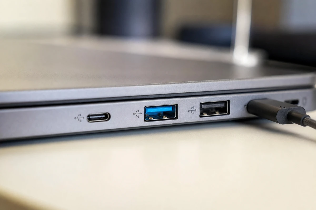 Che significato ha il simbolo del tridente su una porta USB?