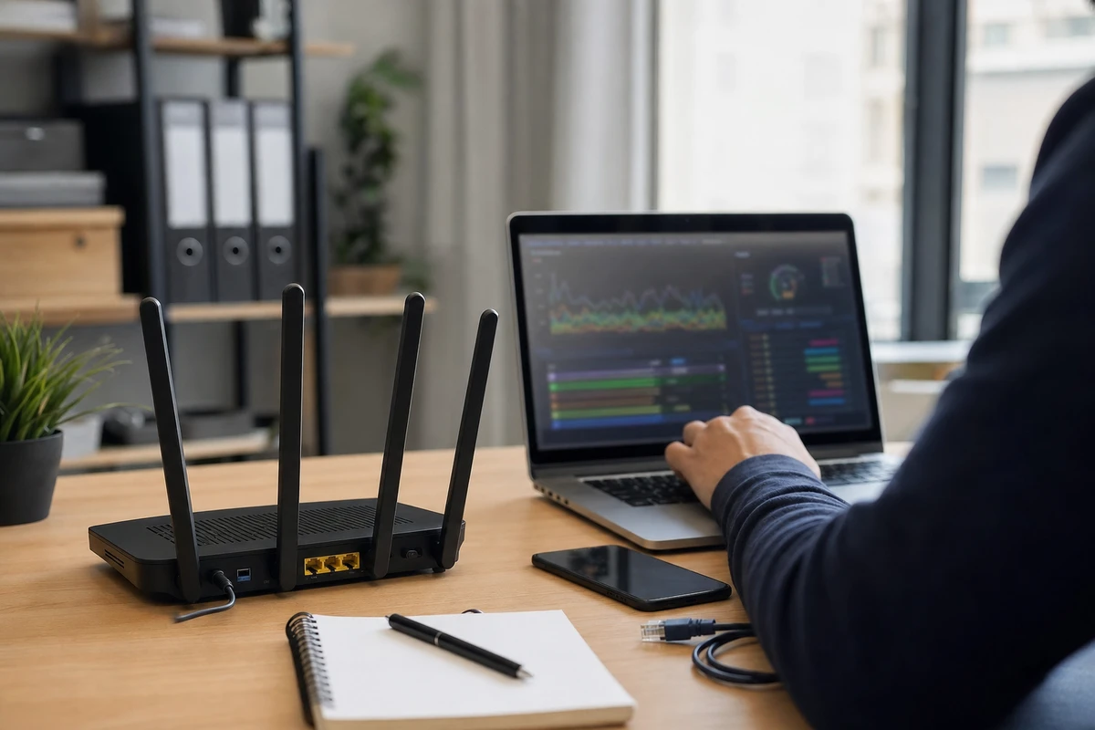 Ho cambiato la larghezza del canale Wi-Fi da 20 MHz a 80 MHz e ho ottenuto un aumento immediato della velocità