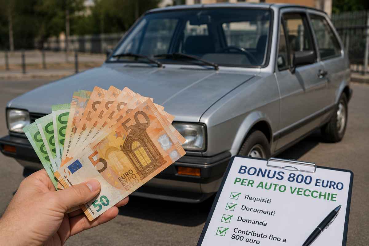 Se hai un'auto vecchia ti spetta il bonus da 800 euro