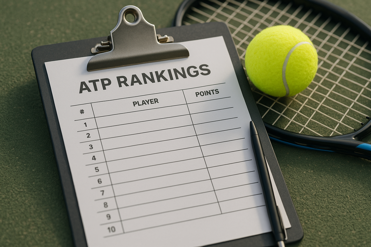 Classifica ATP: i migliori tennisti del 2026
