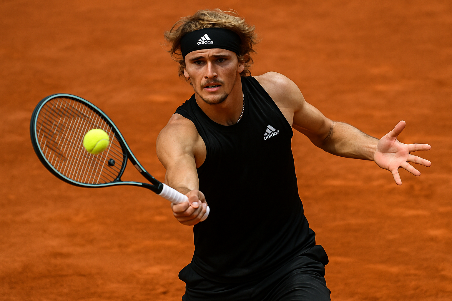 Zverev torna in campo dopo l'infortunio (2)