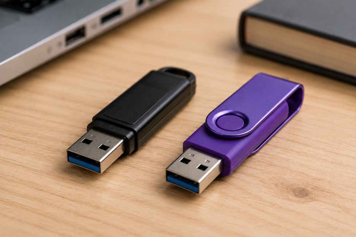 Qual è la differenza tra la chiavetta USB viola e quella normale?