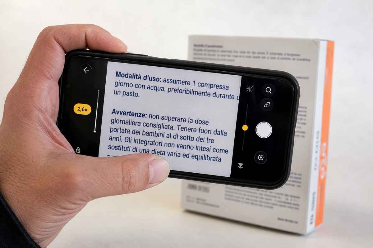 Il trucco geniale per usare l'iPhone come lente di ingradimento e occhiali da lettura