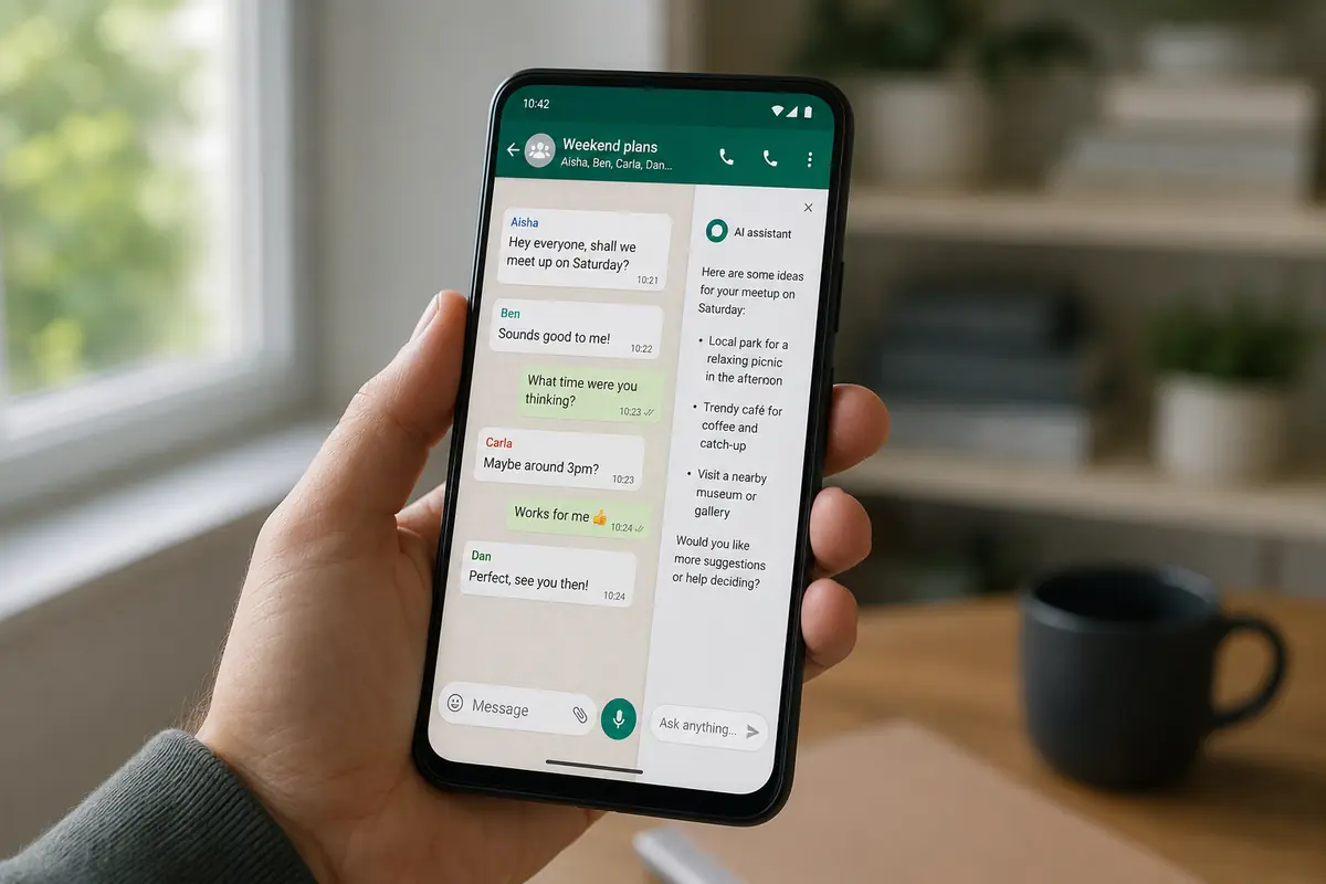 side chat WhatsApp