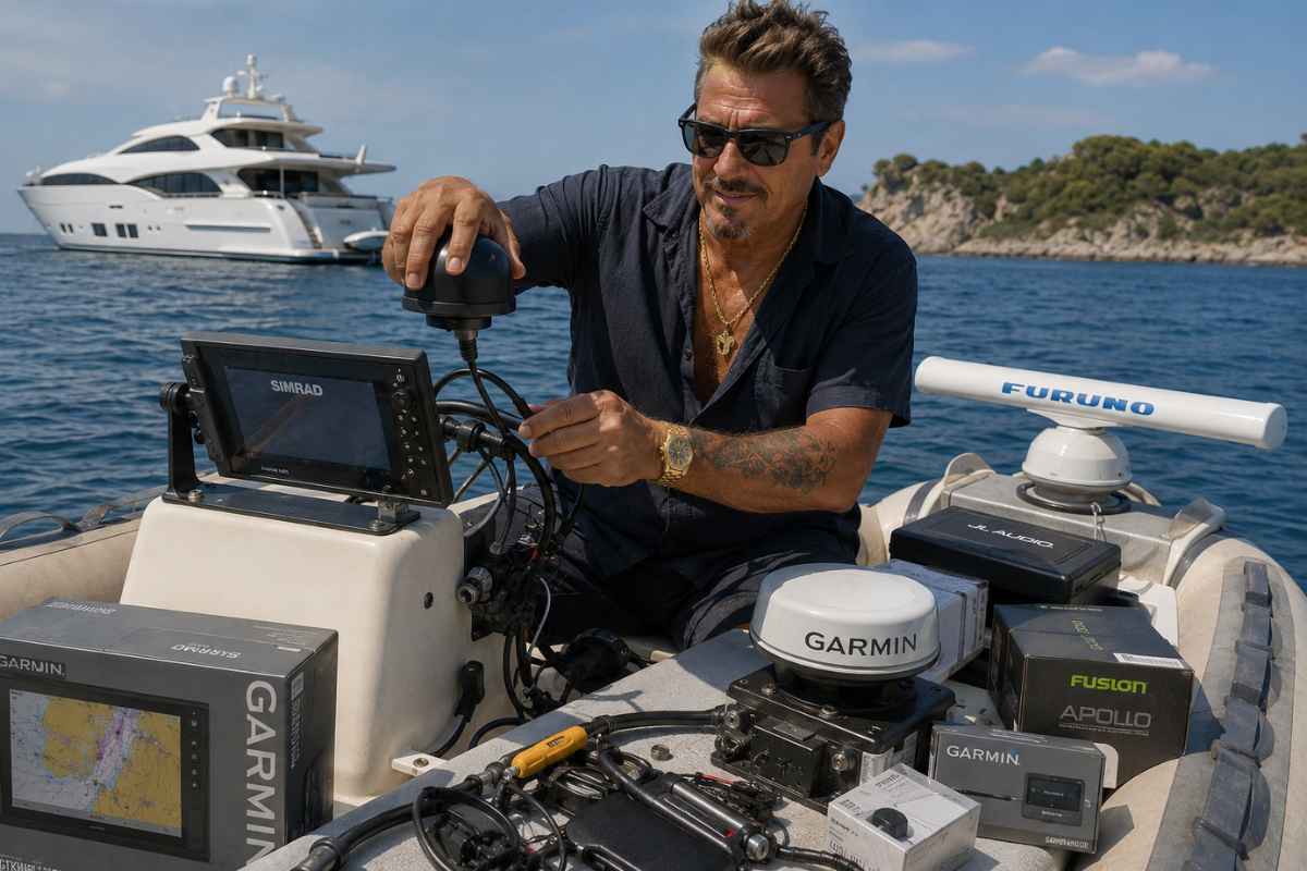 L'uomo che si fa chiamare 'il magnate del palazzo B': dentro il suo yacht hi-tech che in realtà è un gommone da 300 euro