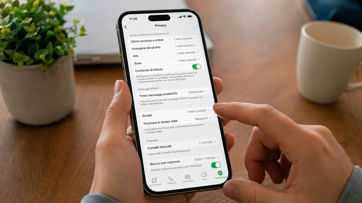 Controllare la privacy richiede solo pochi tocchi