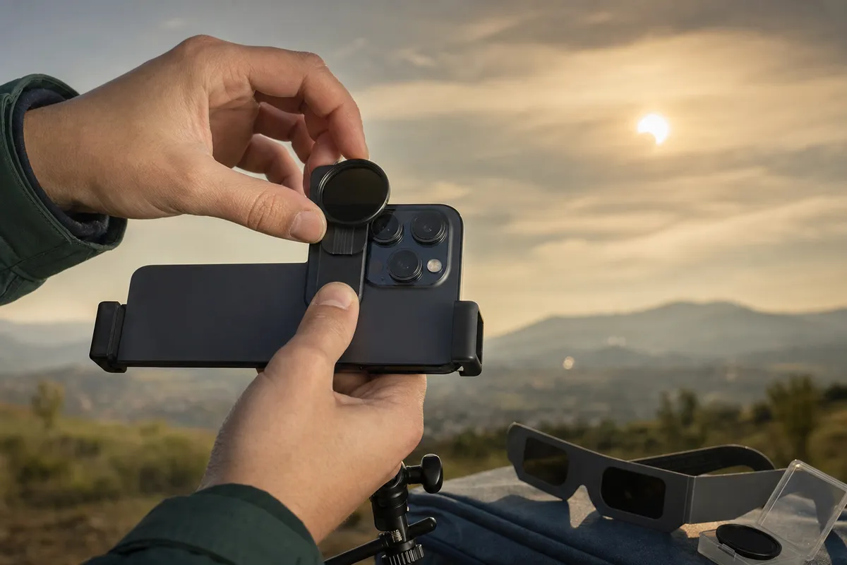 Cattura l'eclissi con il tuo cellulare senza bruciare il sensore della fotocamera