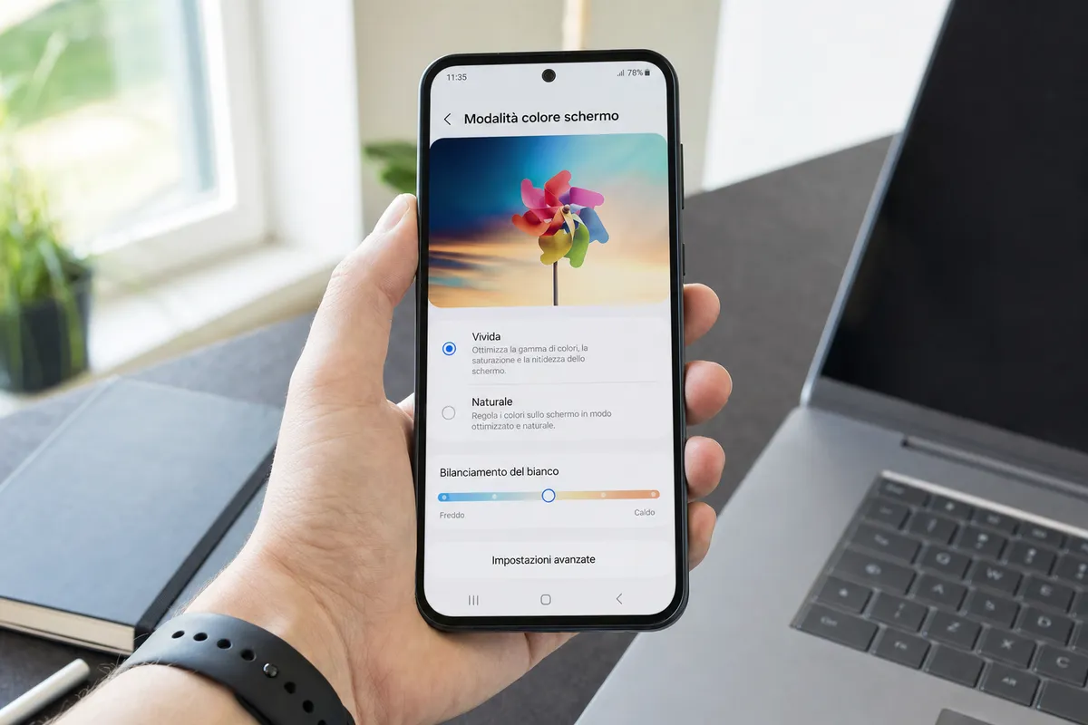 Ho attivato la modalità Vivid nel menu segreto del display dello smartphone e ora non riesco a farne a meno