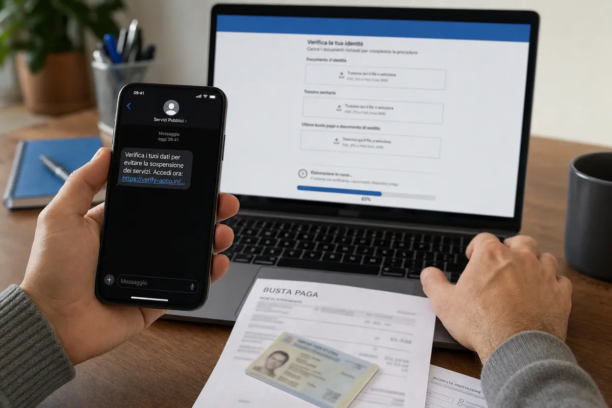 INPS, attenzione a questo SMS: la nuova truffa usa l’AI per rubarti l’identità
