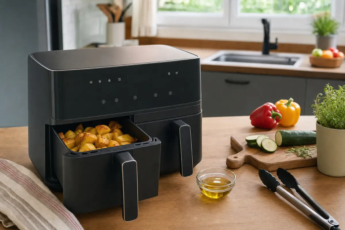 Lidl svende la friggitrice ad aria a doppio cestello ad un prezzo record: cucini per tutta la famiglia