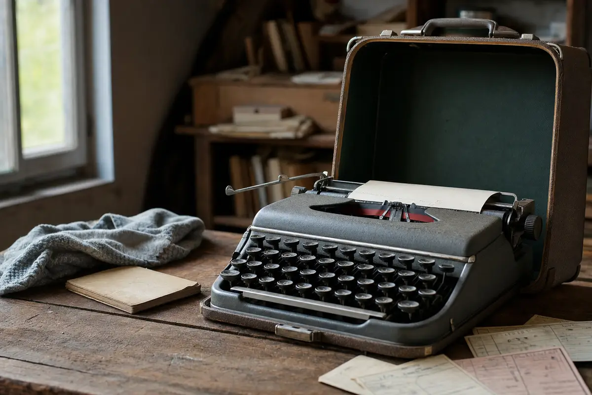 In un mercatino dell'usato ho comprato questa vecchia macchina da scrivere: chi pensava che valesse tanto