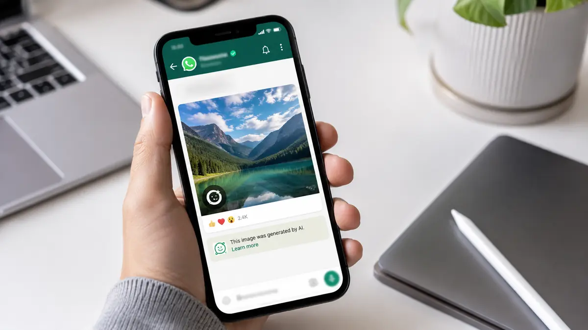 WhatsApp segnala le immagini create con intelligenza artificiale