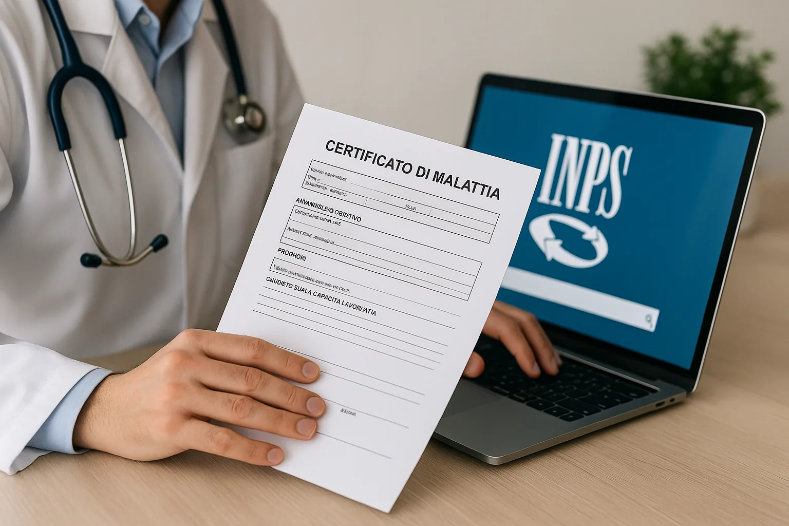 Come richiedere il certificato medico INPS online