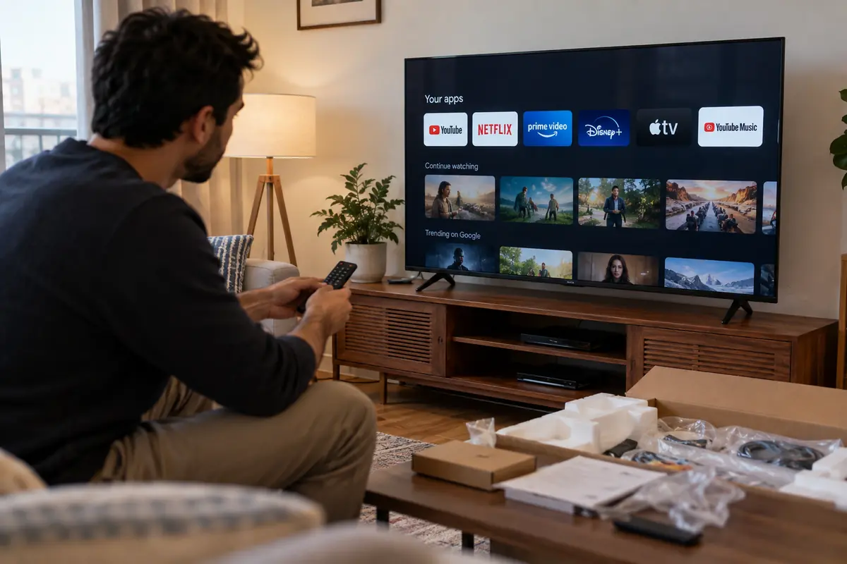 Controllo e configurazione della nuova Smart TV