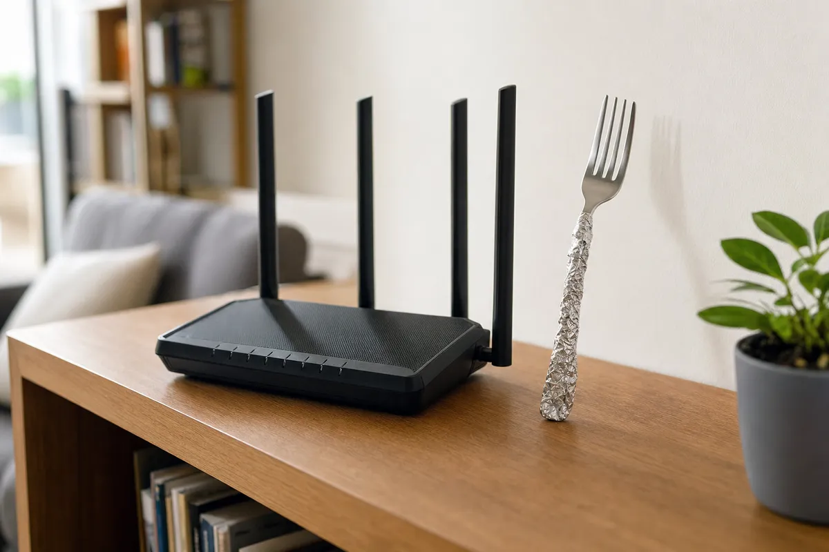 Il trucco della forchetta vicino al modem: perché tutti lo stanno provando