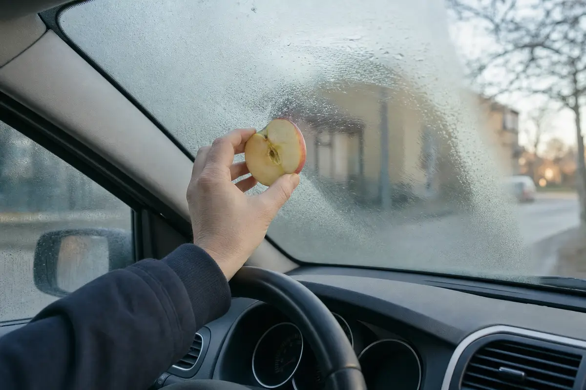 Molti stanno mettendo una mela in auto, il trucco che pochi conoscono ha un significato preciso