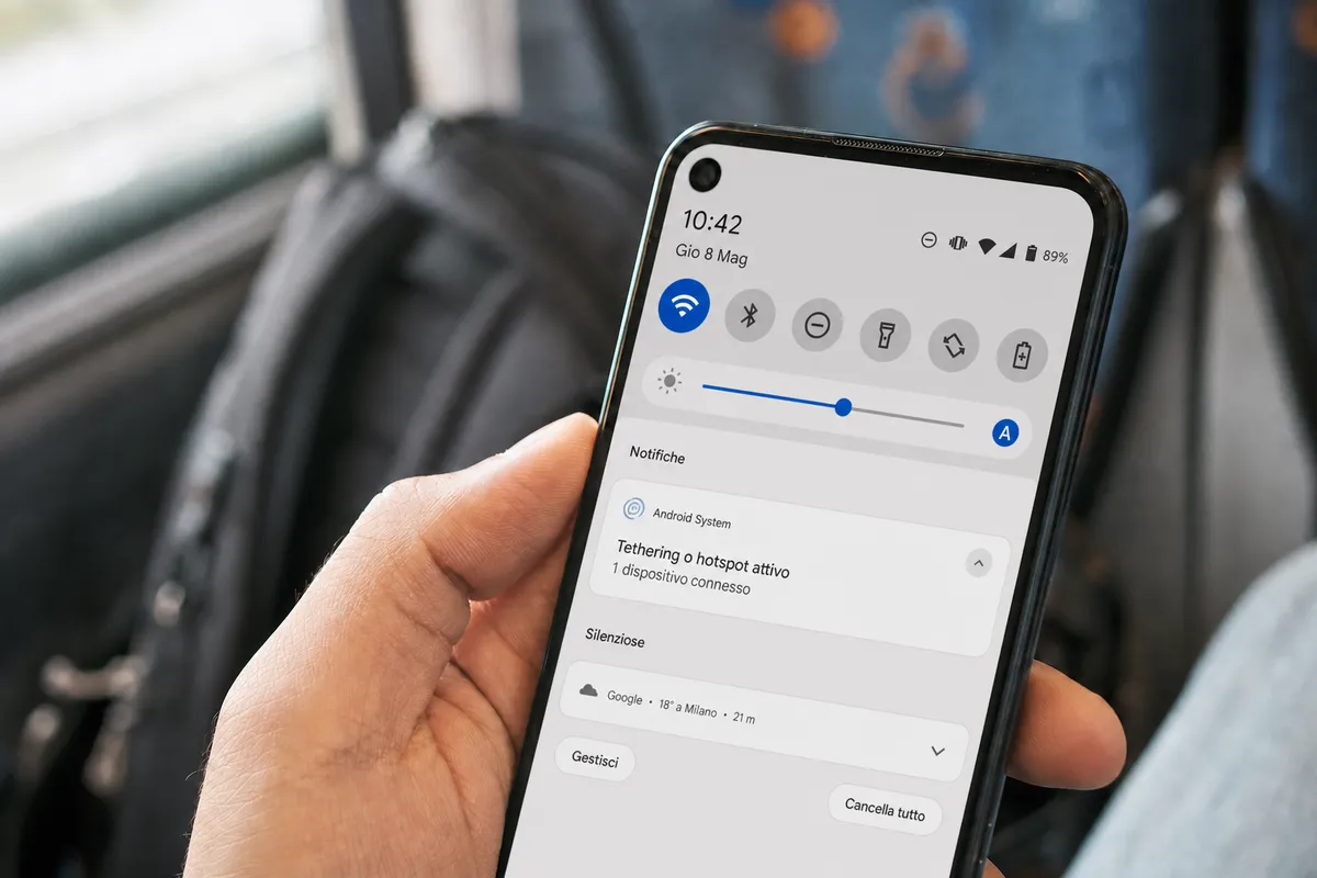 Cerchio con più su Android: cos'è l'icona nascosta