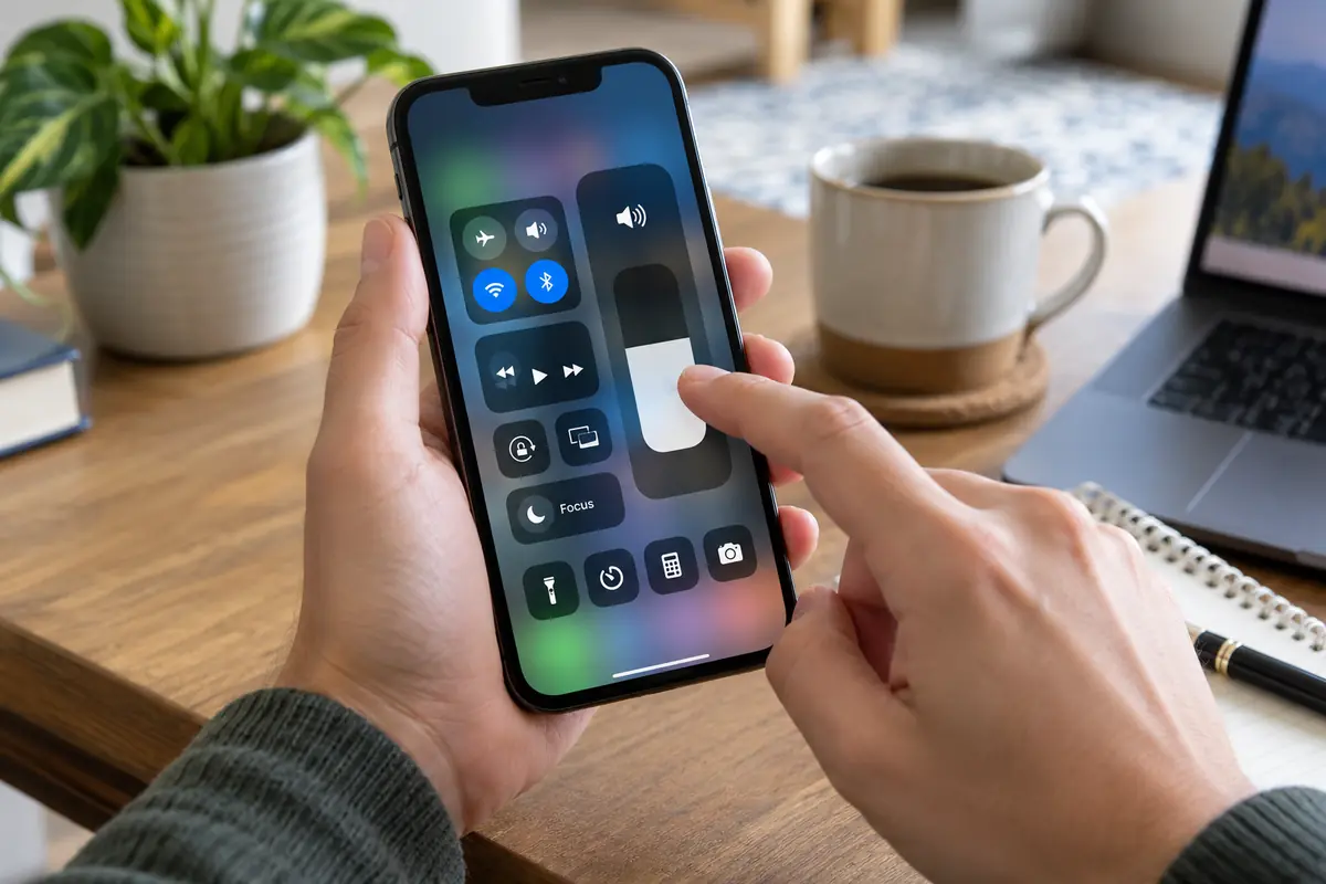 Volume dell’iPhone regolato direttamente dal Centro di controllo