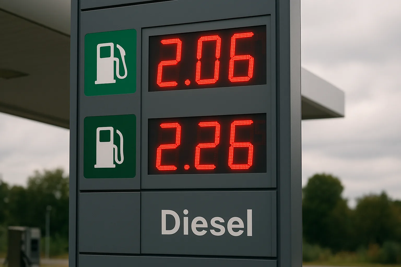 Prezzo benzina e diesel il 4 ottobre 2026: 2.067 e 2.265 euro al litro, Bolzano più cara