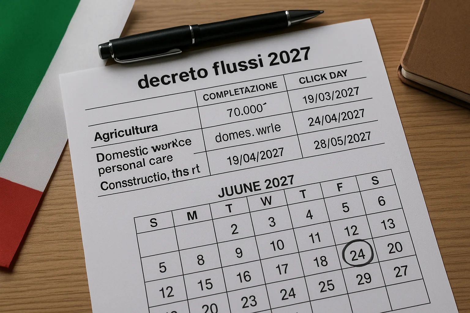 Decreto flussi 2027: 165.850 ingressi stranieri autorizzati, calendario click day e quote per settore