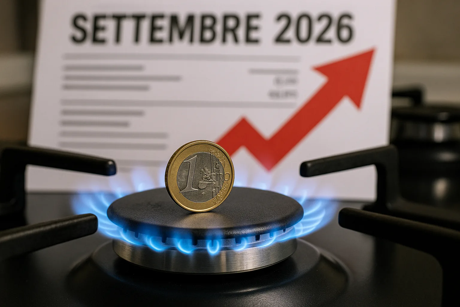 Gas naturale in rialzo: prezzo ARERA a 0,84 €/Smc a settembre, +22,8% rispetto ad agosto